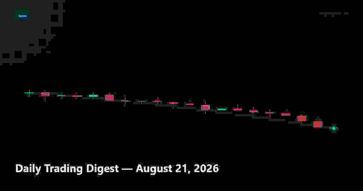 Daily Trading Digest — August 21, 2026
