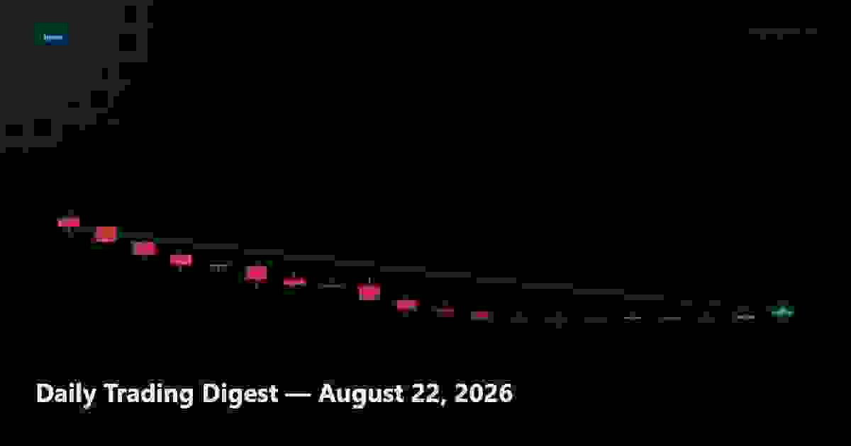 Daily Trading Digest — August 22, 2026
