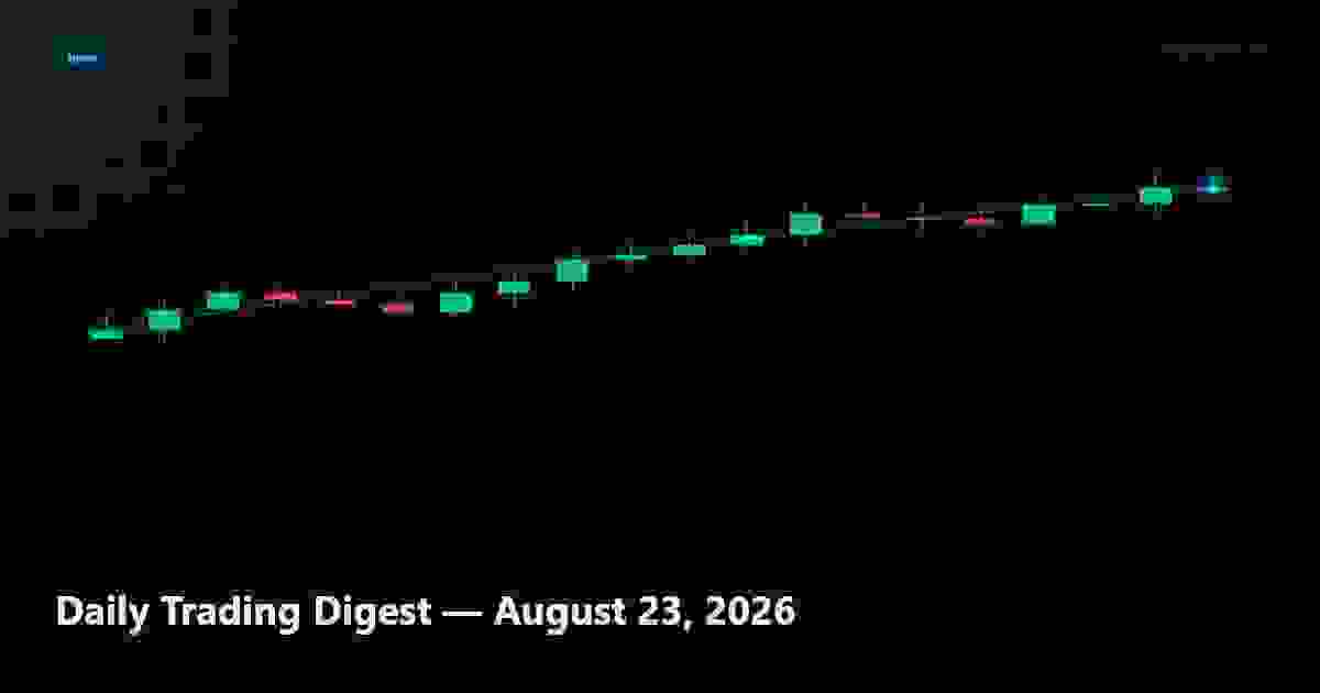 Daily Trading Digest — August 23, 2026
