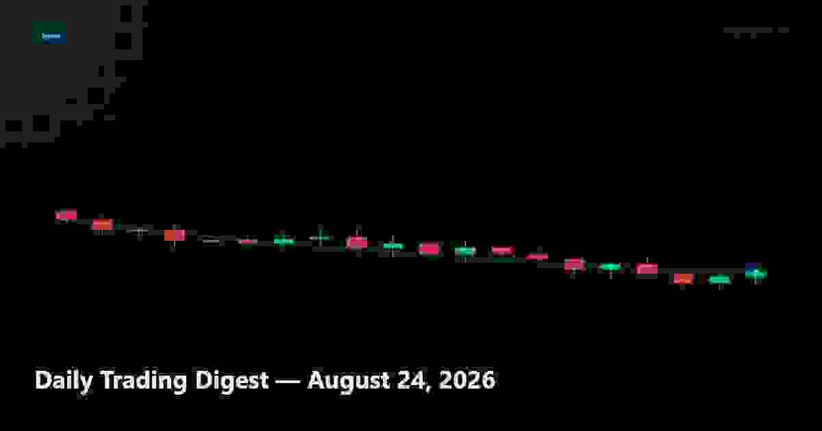 Daily Trading Digest — August 24, 2026