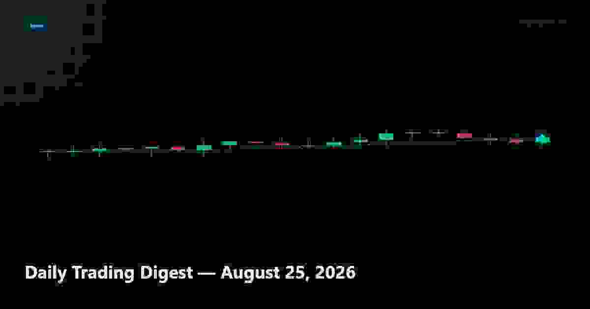 Daily Trading Digest — August 25, 2026